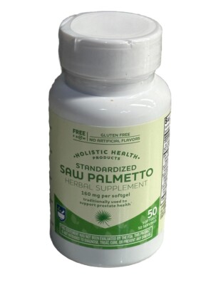 50 Softgels 160mg Standardized SAW PALMETTO HolisticHealth Products