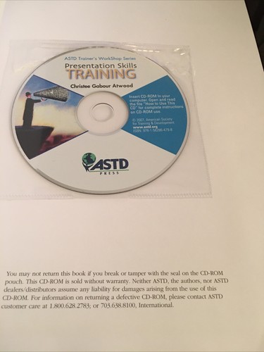 PRESENTATION SKILLS TRAINING By Christee Gabour Atwood with Used CD ROM - Picture 9 of 23