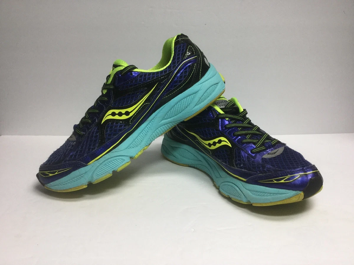 Saucony Ride 7 Running Shoes Womens Athletic Sneakers Purple Blue Yellow Size 9M
