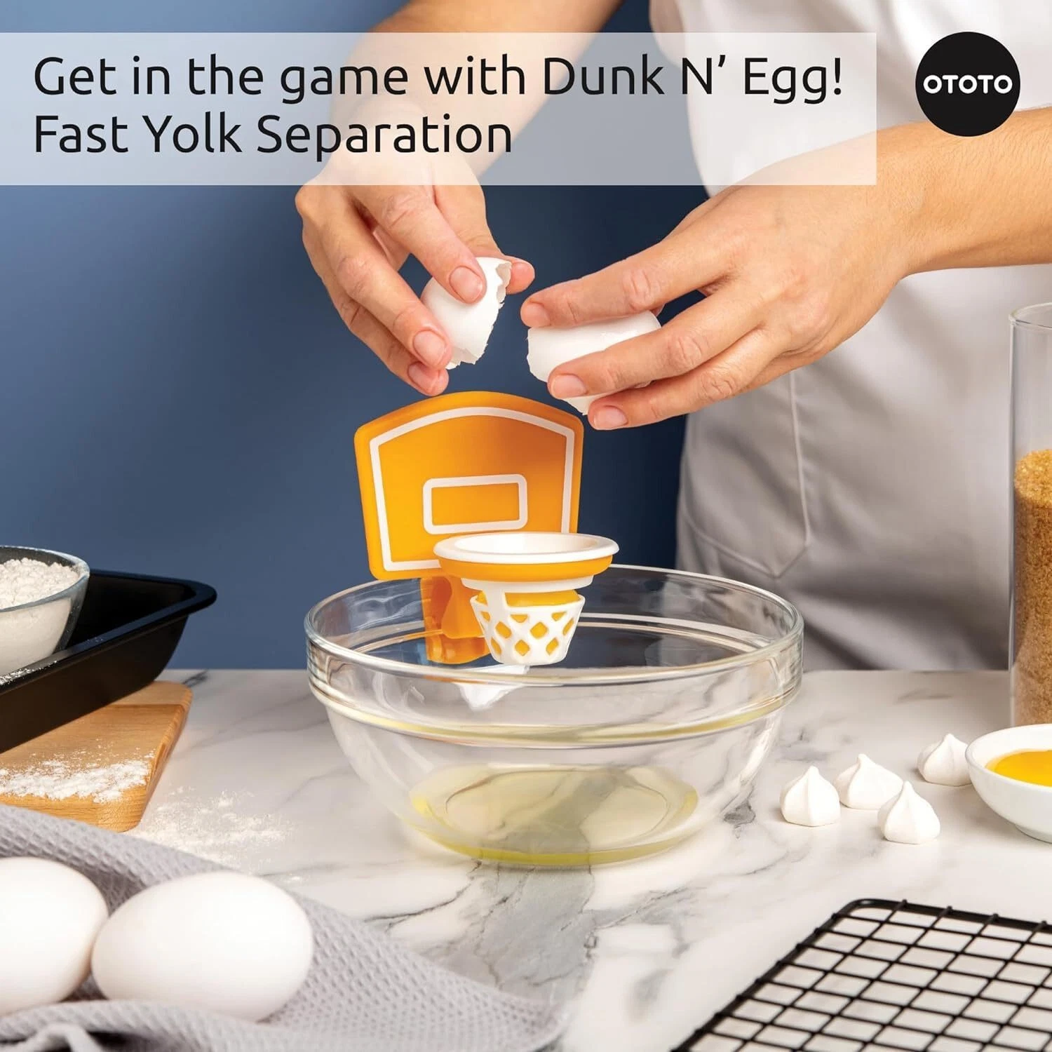 Kitchen Basketball Frame Egg Yolk Separator
Opens in a new window or tab