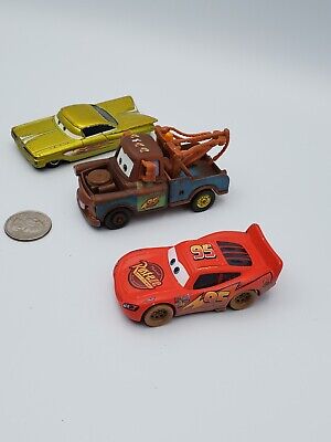 Pixar Cars Lightning McQueen And Town Mater Diecast Metal Cute Toy