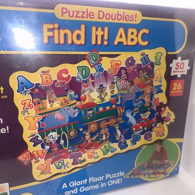 THE LEARNING JOURNEY FIND IT ALPHABET  FLOOR PUZZLE!!! Small Damage Box