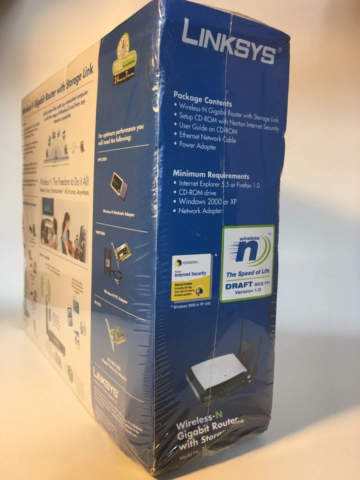 Linksys WRT350N 54 Mbps 4-Port Gigabit Wireless N Router NEW in Box Please Read! - Image 4 of 4