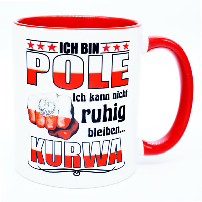 Kurwa Tasse Polen Polska Poland Kaffee Becher Fan Artikel Polnische Geschenke