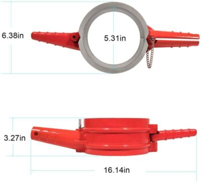 7040 Piston Ring Compressor Tool For Cummins ISX, Caterpillar 3400, And C-15 5.4" Bore Same As PT-7040 (Black - View #8