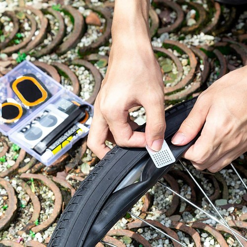 Bicycle Tube Puncture Repair Kit Bike Inner Tire Patch Kit Patches Glue