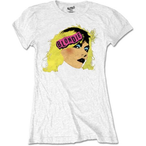 Ladies Blondie Debbie Harry Punk White Officiële T-shirt vrouwen dames - Afbeelding 1 van 1