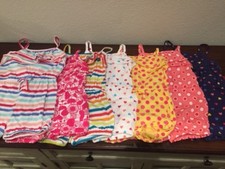 NEW ROMPER Shorts Ruffle Toddler  Girls CUTE SPRING SUMMER Outfit FREE Ship 