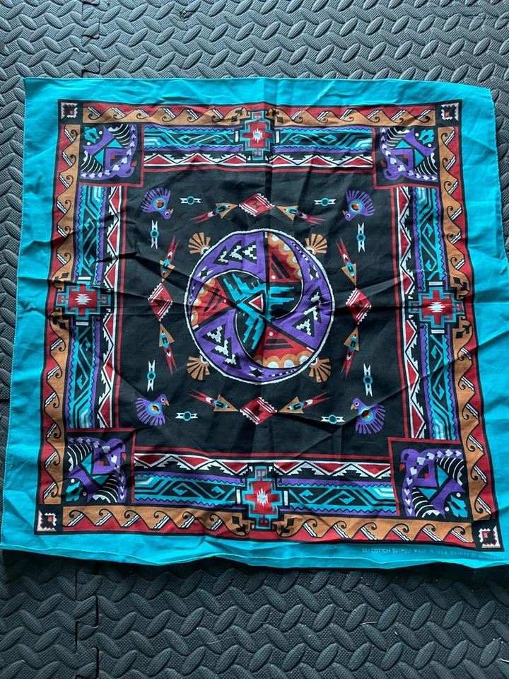 Wamcraft Bandana Bufanda Multicolor Unisex Adulto Boho Suroeste Nativo Azteca Foto 2 de 4