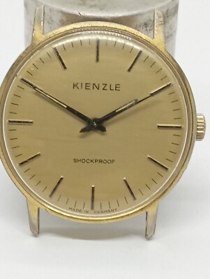 VINTAGE Germany Swiss Made Kinzle Shockproof Watch Gold Colour