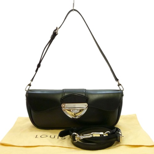 Authentic LOUIS VUITTON Epi Pochette Montaigne Shoulder Bag Noir M59292  #S409164 | eBay