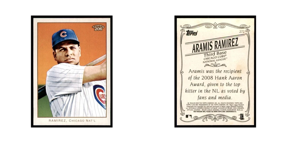 2009 Topps 206 Aramis Ramirez Baseball Cards #272 - Image 3 of 3