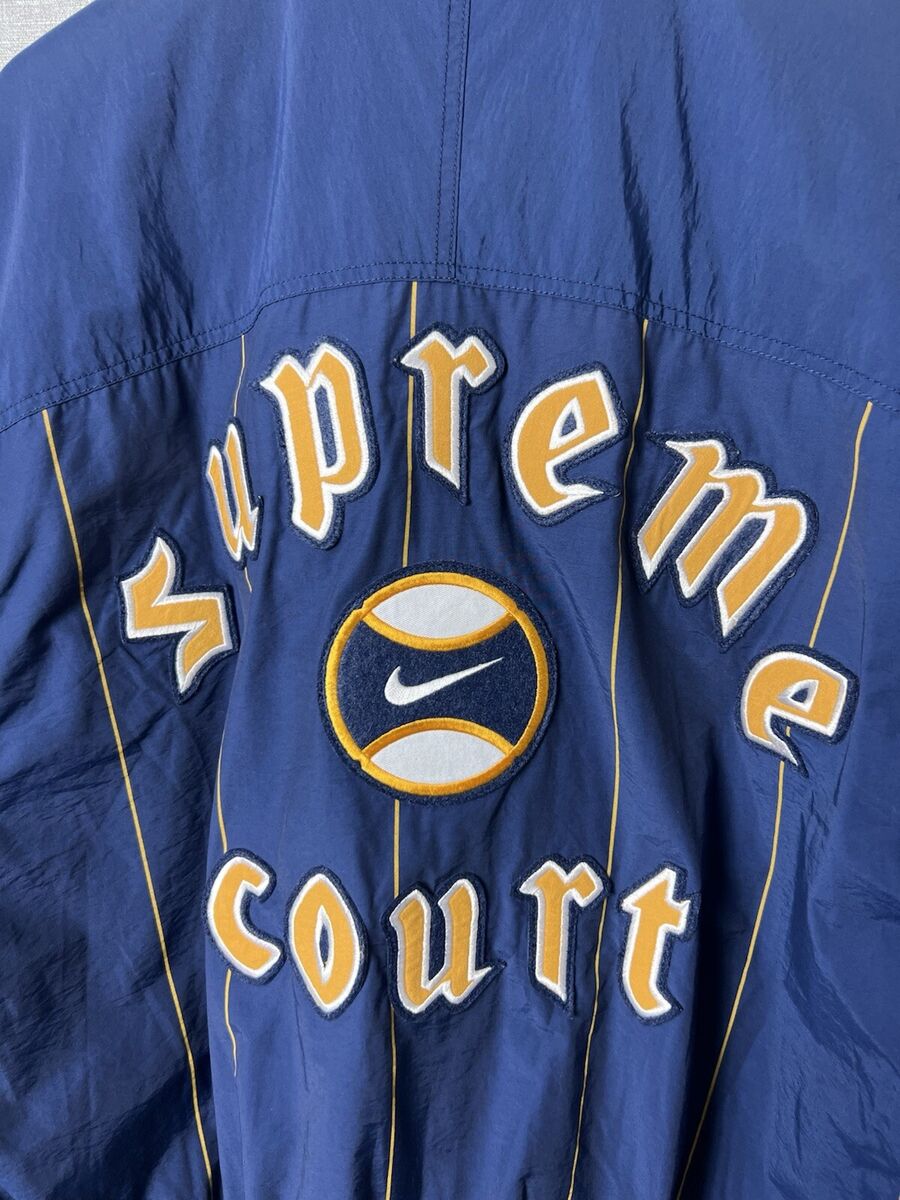 Rare Vintage Nike Supreme Court SC Big Logo Bomber Jacket Rare Vintage Nike Supreme Court SC Big Logo Bomber Jacket