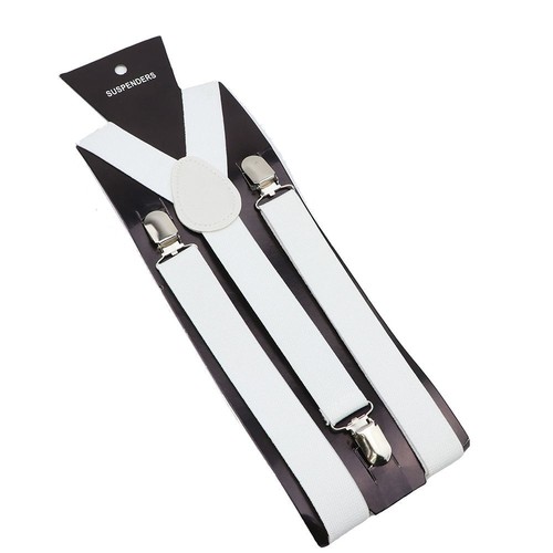 Elastic Leather Suspenders Braces-100cm Adjustable Straps For Wedding Suit Skirt - Picture 18 of 41