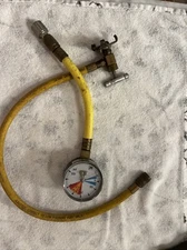 Lee Wang HVAC Refrigerant Pressure Gauge 0-400 PSI Air Cond With Charging Hose