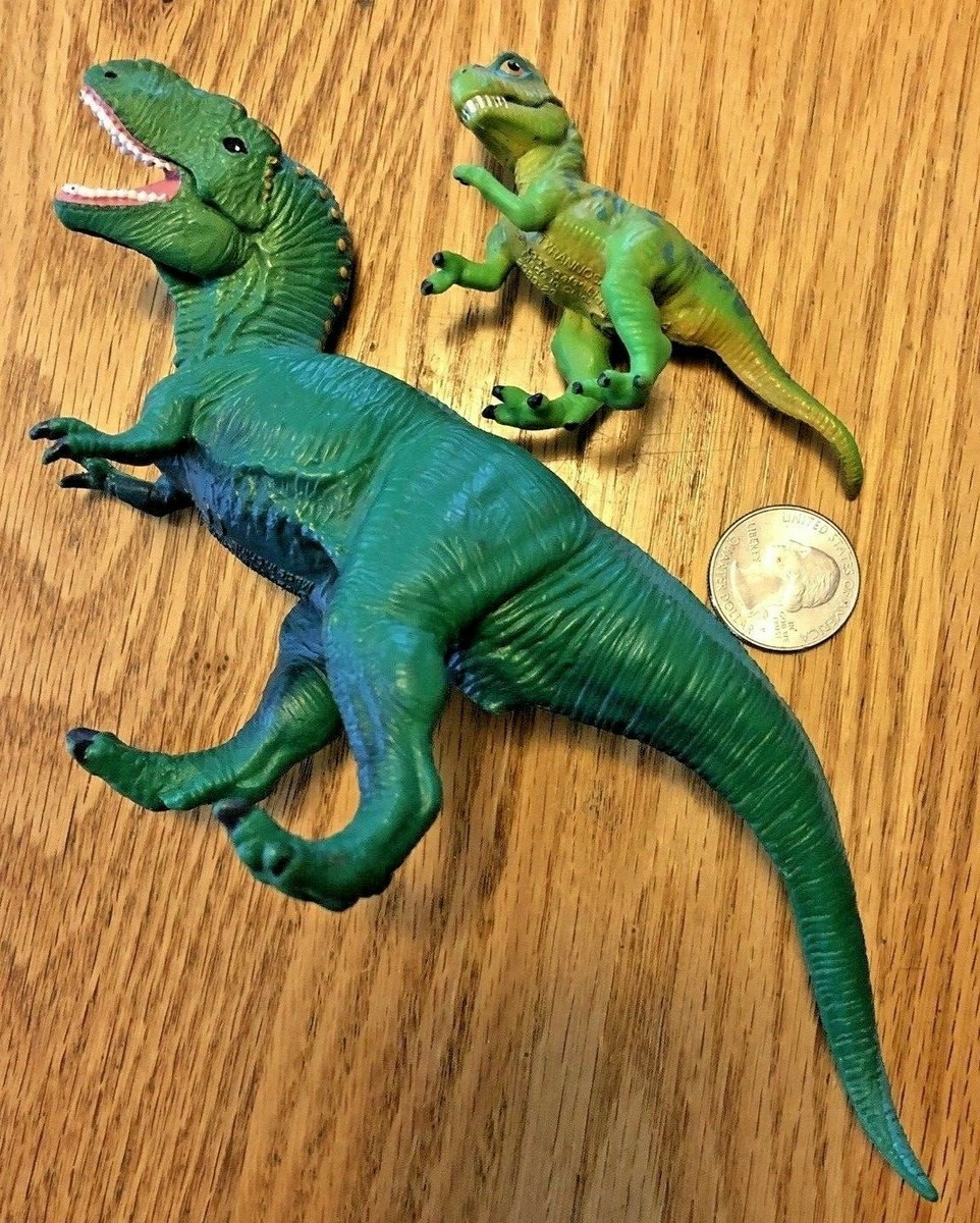 1996 Safari Ltd Tyrannosaurus T-Rex Green Dinosaur Vintage