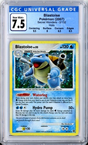 Blastoise graded CGC 7.5 for sale on eBay
