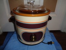 Vintage Rival Crock Pot 3.5 QT Slow Cooker Model 3100 2 Made In USA Work Good!
