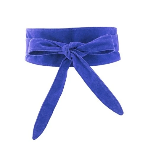 Dama Terciopelo Cinturón Arcos Obi Retro Ancho Corsé Correa Faja Corbata Envolvente Vestido Wiastband Foto 4 de 4