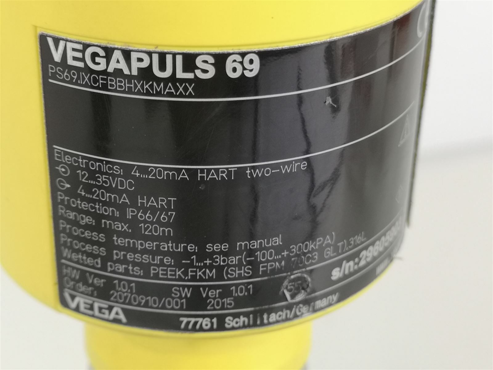 VEGA VEGAPULS 69 PS69.IXCFBBHXKMAXX Radar Sensor Füllstandssensor | eBay.de
