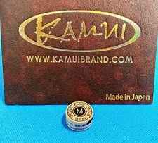(1) Genuine M KAMUI BROWN Pool Cue Tip ( MEDIUM ) - w/ serial number