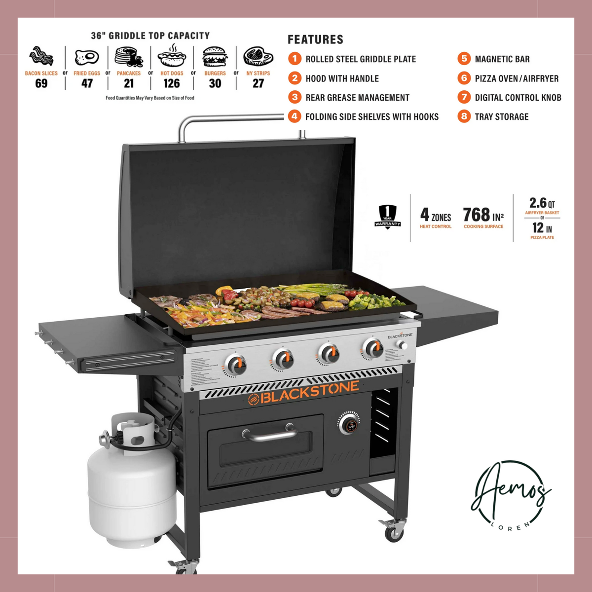 Burner Blackstone Grill And Griddle Combo Gas Gas Grill Blackstone