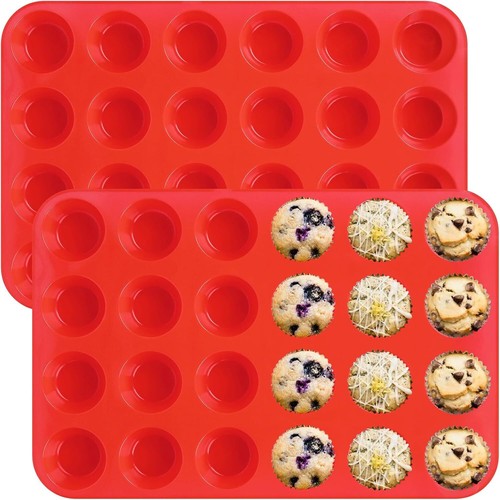 3 Pack Flower Shape Silicone Cake Molds, Large Round Silicone Molds for Baking - Picture 31 of 54