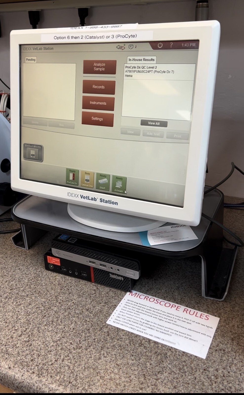 Idexx Catalyst One & ProCyte DX with Computer StationVeterinary Blood