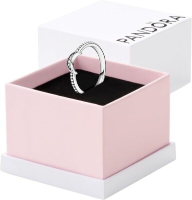 New Authentic Pandora Crescent Moon Ring 199156C01 SIZE 8.5