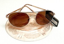 REVLON Aviator Sunglasses 100 UVA/UVB Protection ROSE GOLD Brown Lenses - NEW 