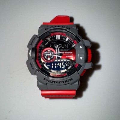 Casio G-shock GA-400-1BJF Red multicolor analog digital USED