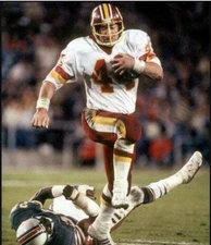 1983 John Riggins Spotlight Washington Redskins Super Bowl Running Over Someone.