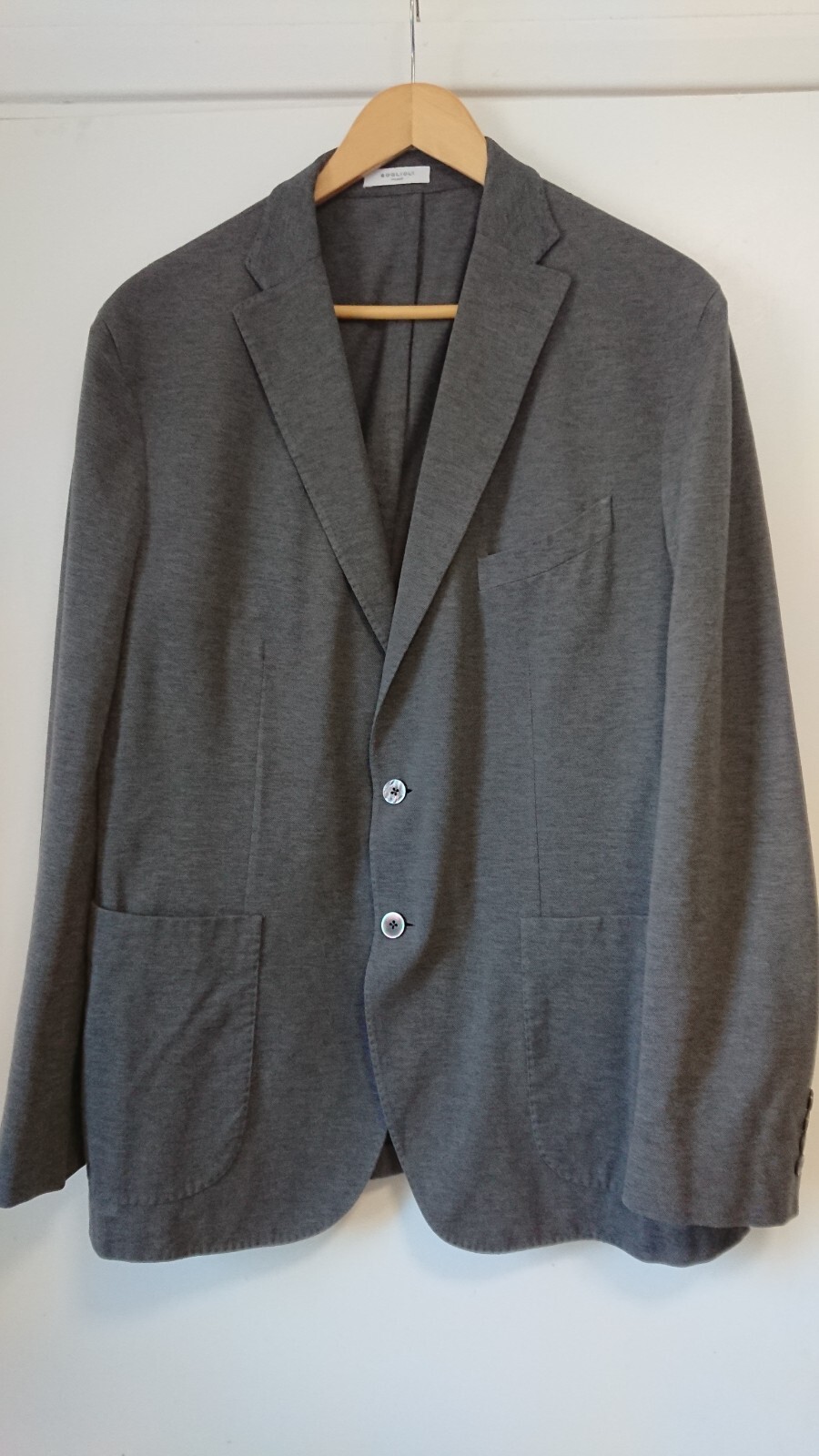 Boglioli Men Single-Breasted 100percent Cotton GREY Blazer. SIZE 54 IT. VGC. RRP €649