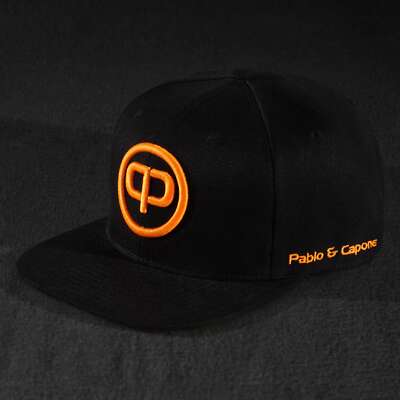 Pablo & Capone Snapback Cap - Black & Orange