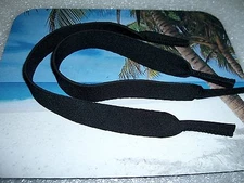 2 PAIR BLACK NEOPRENE SUNGLASSES / EYEGLASSES LANYARDS NECK STRAPS