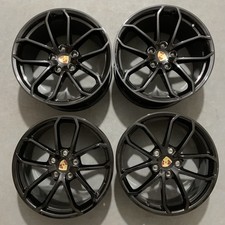 Set Of 4 Oem Factory Porsche 20 718 Caymanboxster Gt4 Spyder Wheels Rims