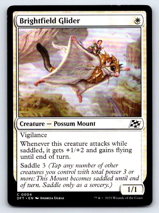 Brightfield Glider 4 Common Aetherdrift Magic: The Gathering Lightly Played