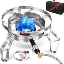 200,000/BTU Stainless Steel Single Burner Pro...