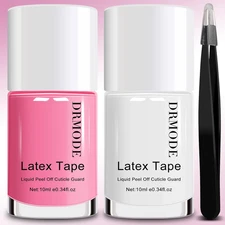 Liquid Latex for Nails, Nail Latex Tape Peel off Fast Drying Nail Polish Barrier