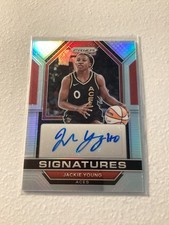 2023 Panini Prizm WNBA - Signatures Jackie Young #SG-JYG Silver Prizm (AU)