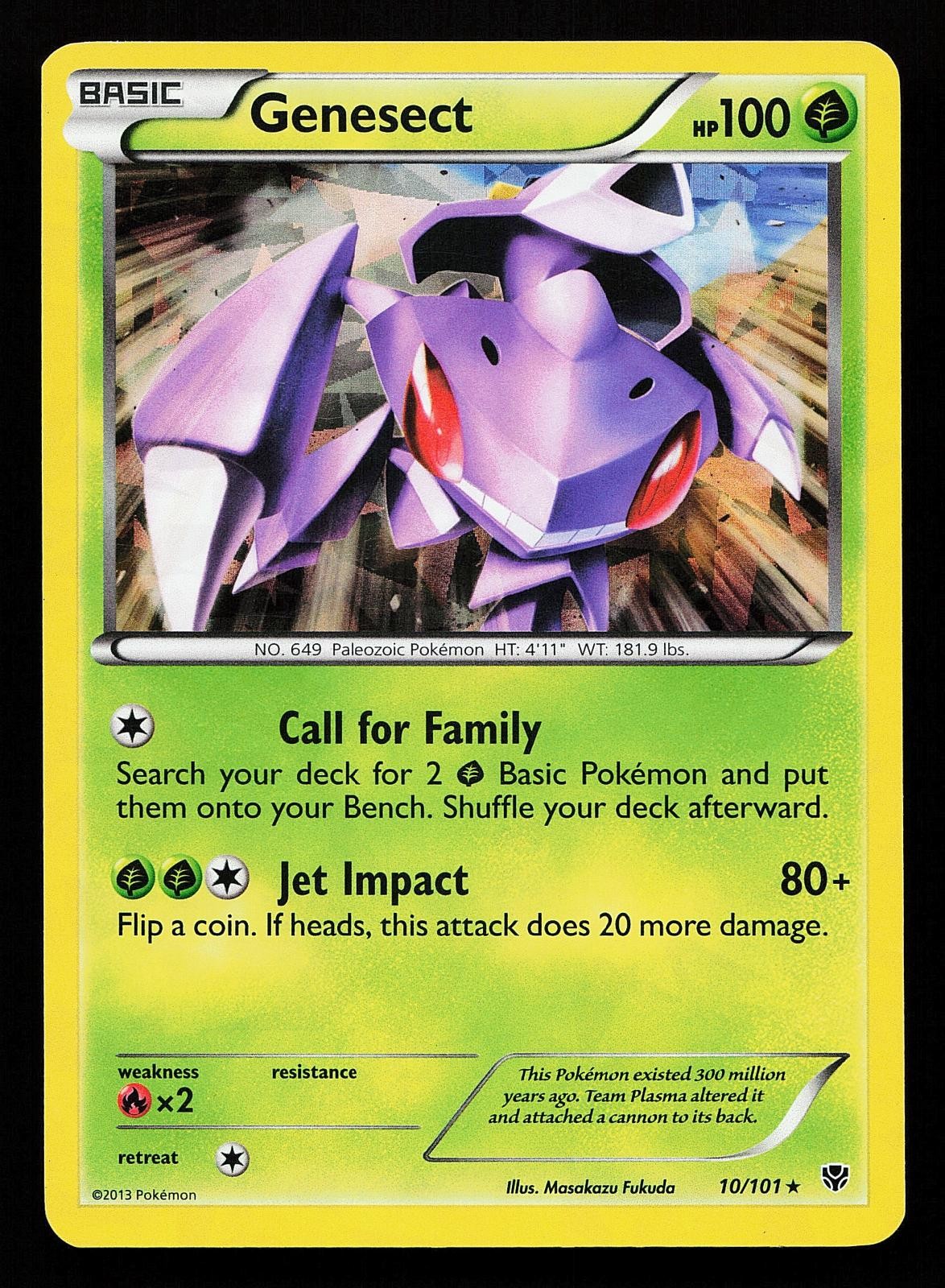 Genesect 10/101 Reverse Holo Rare Plasma Blast Pokemon Card
