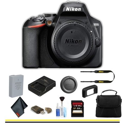 Nikon D3500 DSLR Camera with Memory Card and Bag Kit and Bundle
