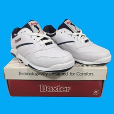 Dexter White  Navy Men's Size 8 M Women's 9.5 W Dennis B869-8 Bowling Shoes
