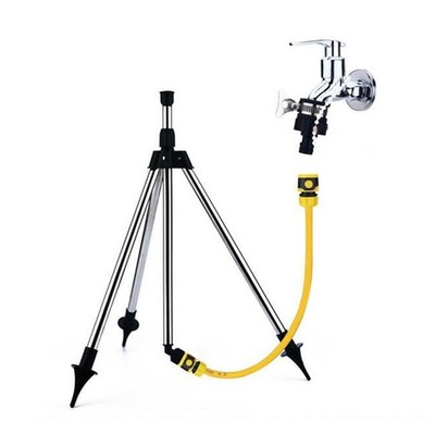 Irrigation Sprinkler Stand Automatic Rotating Sprinkler Tripod Bracket Grass