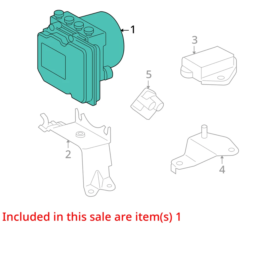 Conjunto de actuador y bomba de pieza de freno antibloqueo para 13-16 VENZA 3020187 Foto 3 de 4