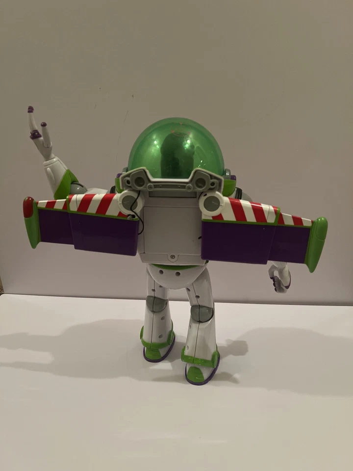 Disney Pixar Toy Story 12" Buzz Lightyear Power Blaster Figura Casco Verde Foto 4 de 4