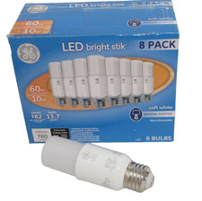 8 Pack Ge Lighting Soft White 760 Lumens 10w Led Bright Stik Lights 60w Equiv