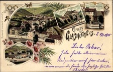 Litho Glashütte in Sachsen, Bahnhof, Deutsche Uhrmacherschule,... - 4002342