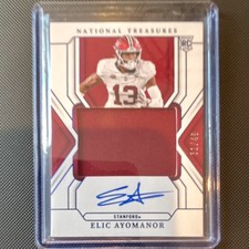 Panini National Treasures Elic Ayomanor Rookie Patch Auto 31/49 Stanford
