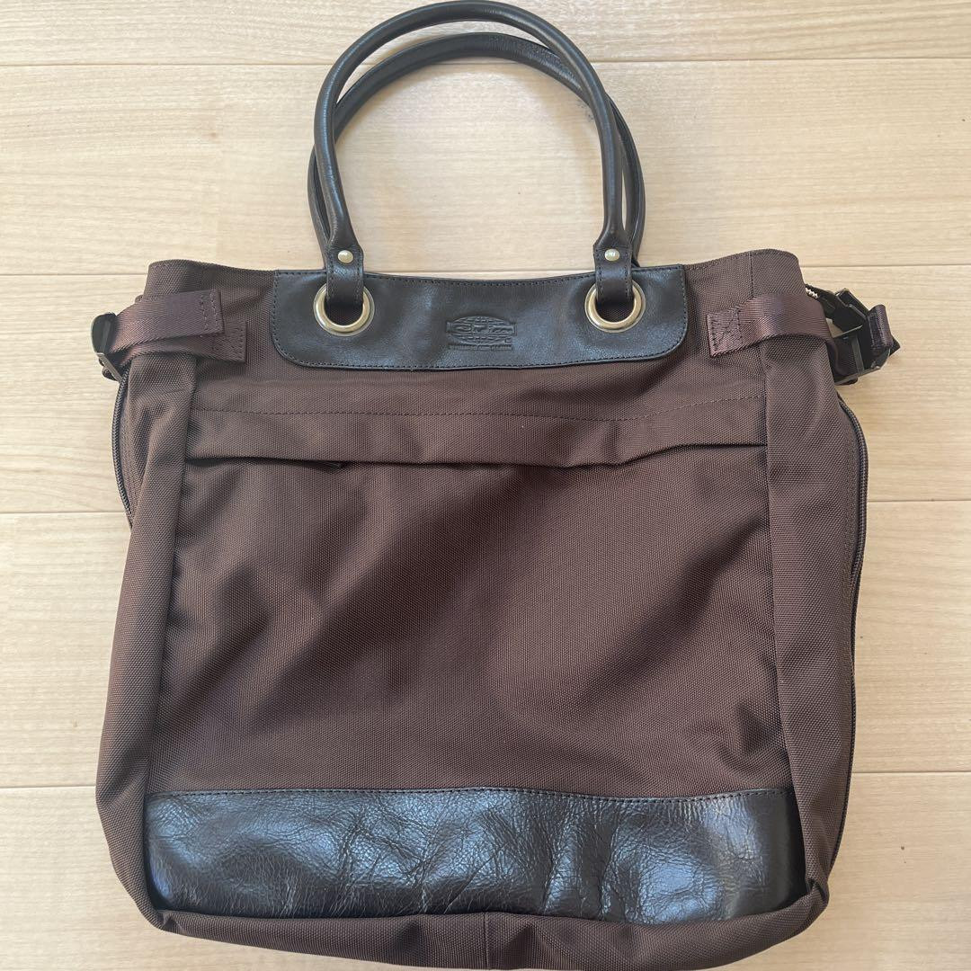 Cherica Chelica Brown Tote Bag - A4 Size, Expandable, Used Cherica Chelica Brown Tote Bag - A4 Size, Expandable, Used